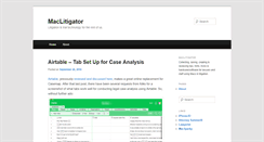 Desktop Screenshot of maclitigator.com