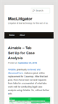 Mobile Screenshot of maclitigator.com