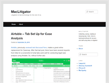Tablet Screenshot of maclitigator.com